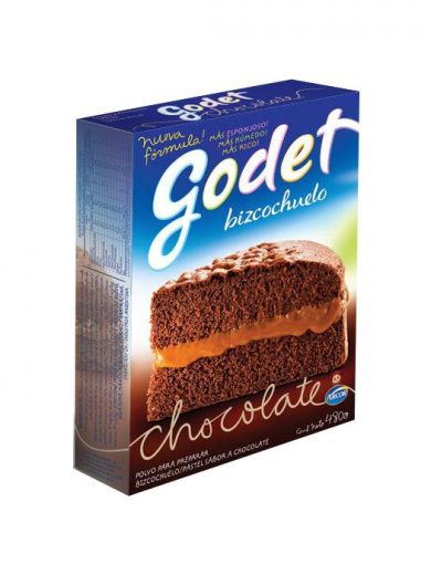 BIZCOCHUELO CHOCOLATE GODET 12X480G